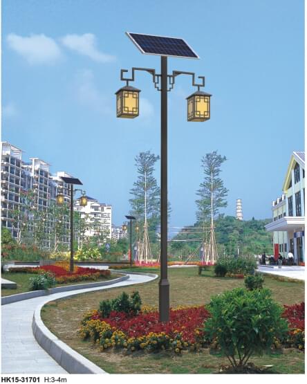 小區太陽(yáng)能led庭院燈