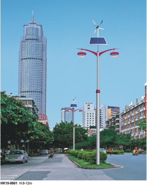 風(fēng)光互補太陽(yáng)能路燈