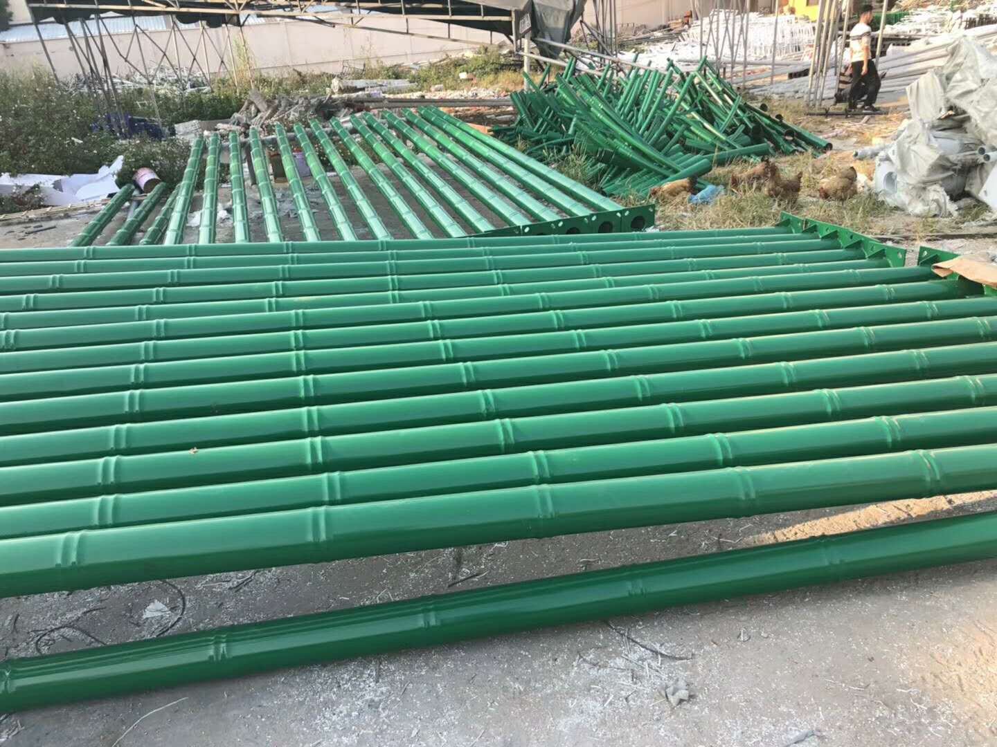 竹節桿led太陽(yáng)能路燈