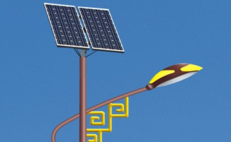 華可講解：Led太陽(yáng)能路燈主要由哪些部件組成？