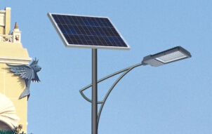 Led太陽(yáng)能路燈可以實(shí)現全年后的照明亮燈