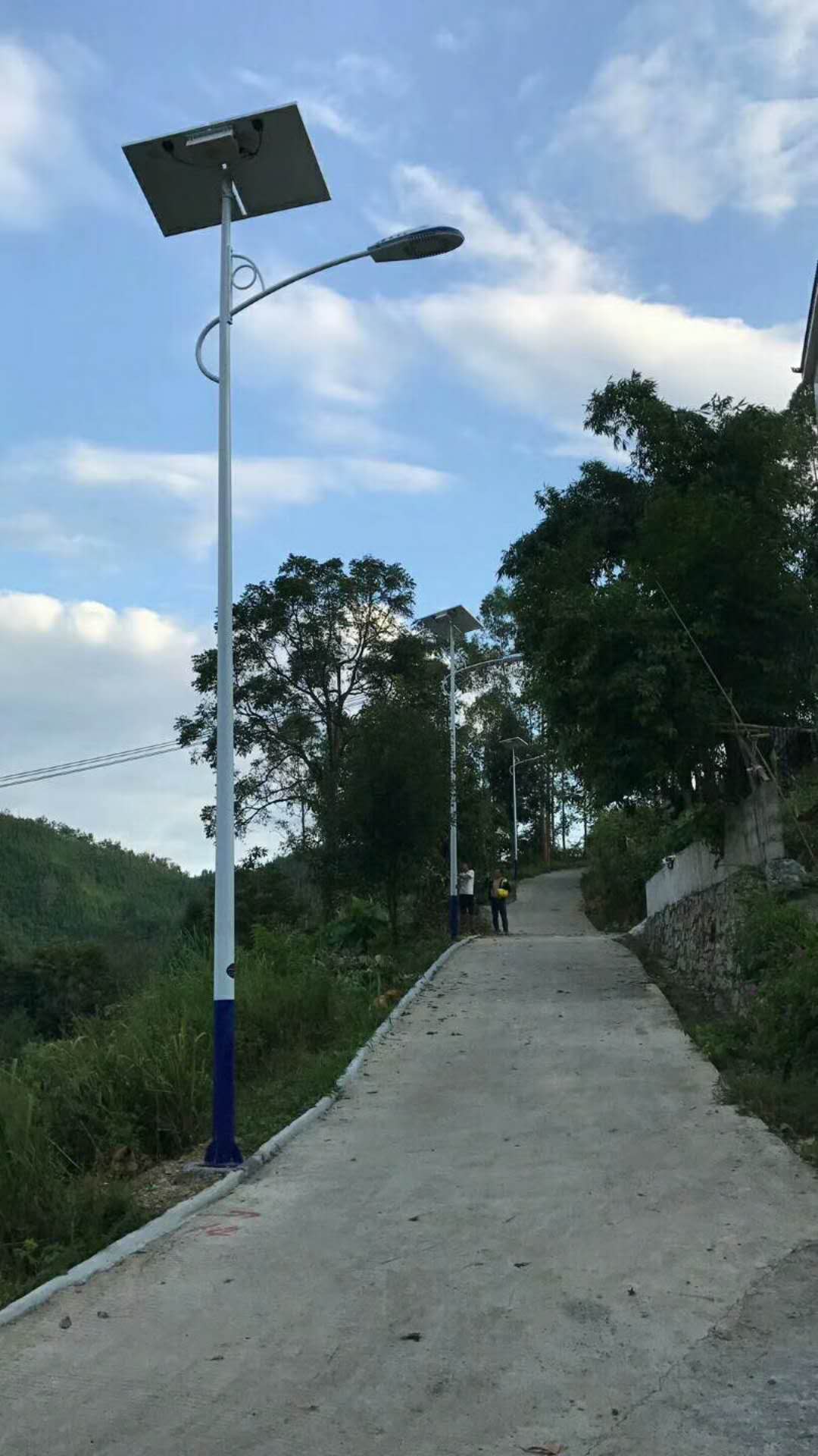 湖南省婁底林總96套農村太陽(yáng)能路燈工程成功驗收！